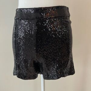 Zara Black Sequin Short